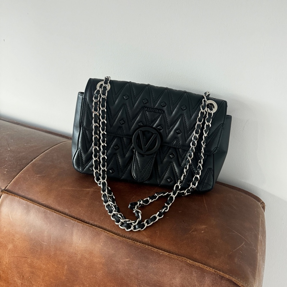 Valentino quilted black shoulder bag